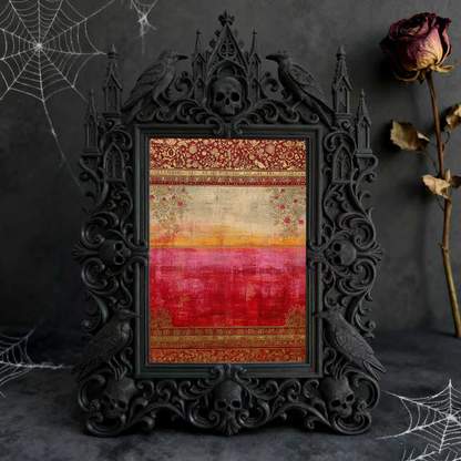 Premium Court Relief Frame | Gym VIP Locker Room Decor, Photo Display Ornament, Retro Palace Style