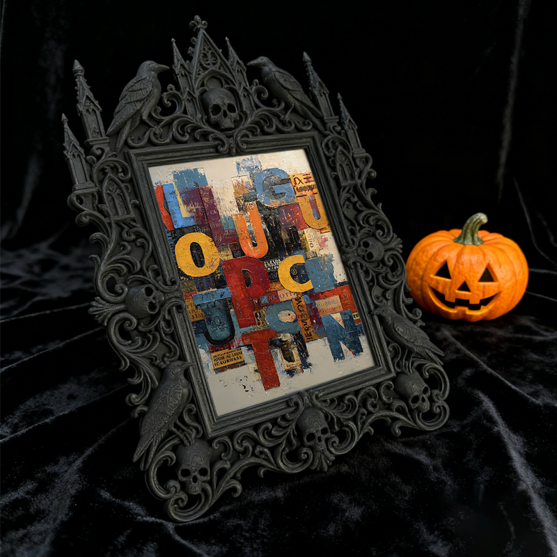 Popular Royal Relief Frame | Parent-child Picnic Table Decor, Family Photo Holder, Portable Retro Style