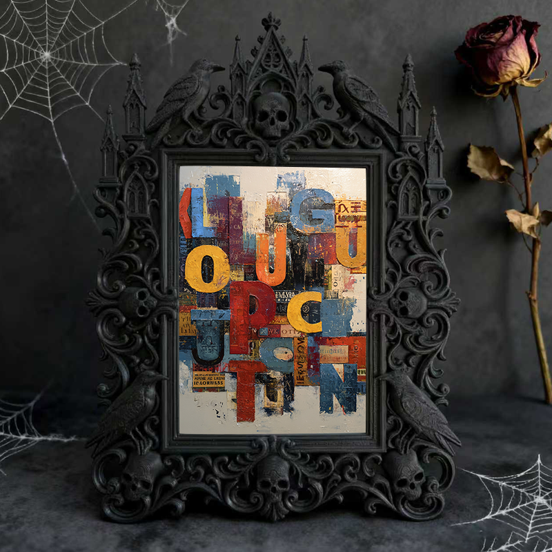 Popular Royal Relief Frame | Parent-child Picnic Table Decor, Family Photo Holder, Portable Retro Style