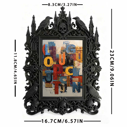 Popular Royal Relief Frame | Parent-child Picnic Table Decor, Family Photo Holder, Portable Retro Style