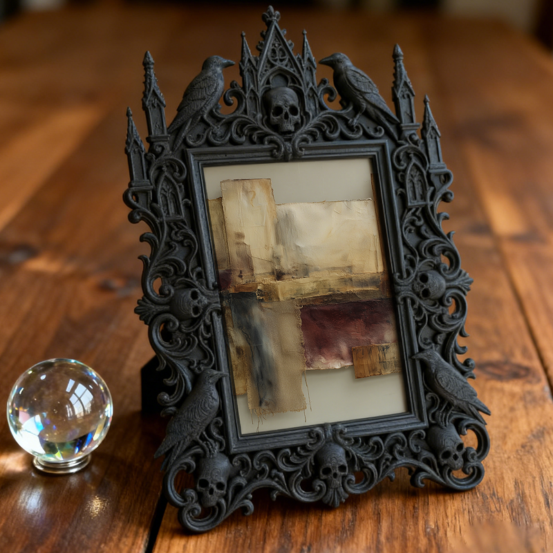 Bestseller European Carved Frame | Vineyard Picnic Area Decor, Photo Holder, Rustic Royal Relief Craft