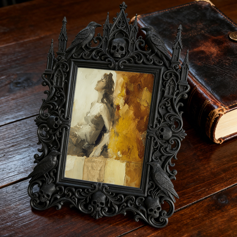 Trendy European Palace Frame | Floral Arrangement Contest Decor, Photo Holder, Vintage Relief Craft