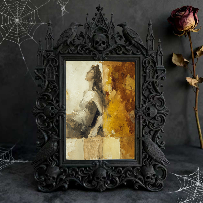 Trendy European Palace Frame | Floral Arrangement Contest Decor, Photo Holder, Vintage Relief Craft