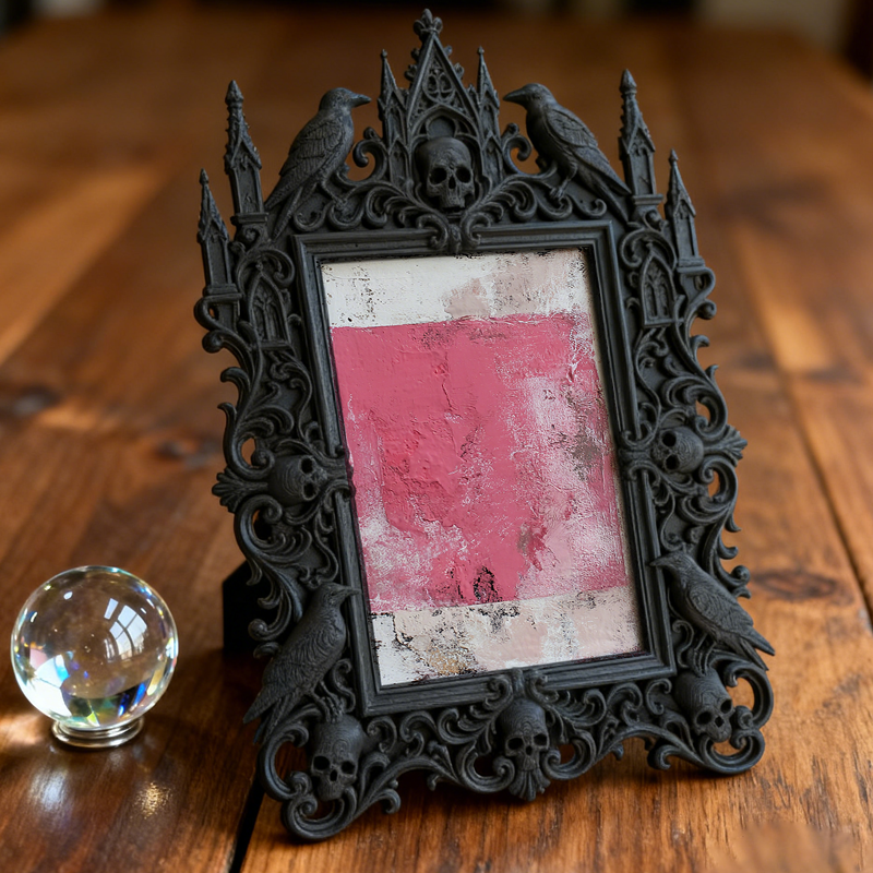 Premium Court Relief Frame | Retirement Home Gift Corner Decor, Memorial Photo Holder, Warm Royal Retro Style