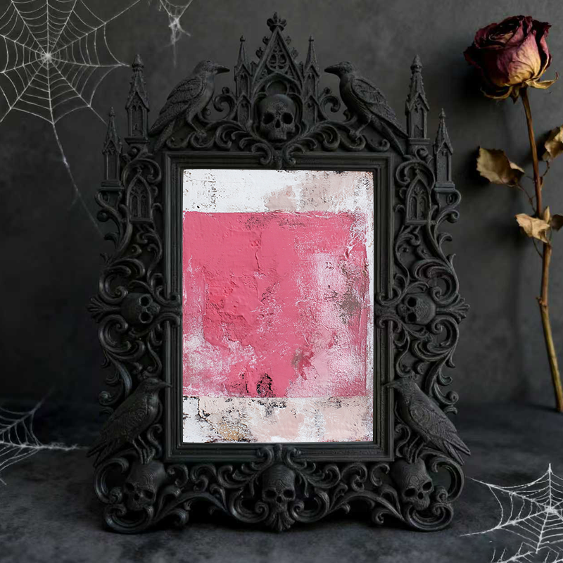 Premium Court Relief Frame | Retirement Home Gift Corner Decor, Memorial Photo Holder, Warm Royal Retro Style