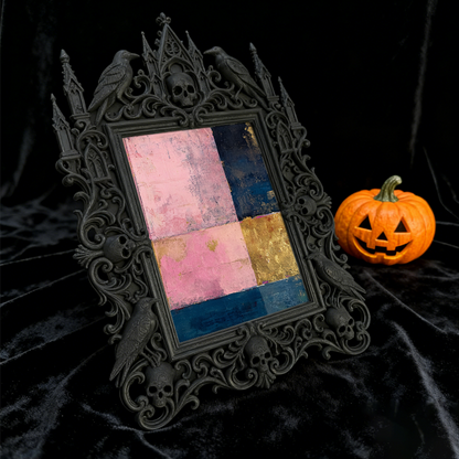 Top-rated Gothic Dark-style Photo Frame | Witchy Tarot Card Reading Nook Decor, Photo Ornament, Wall-mountable & Tabletop, Waterproof Plasti