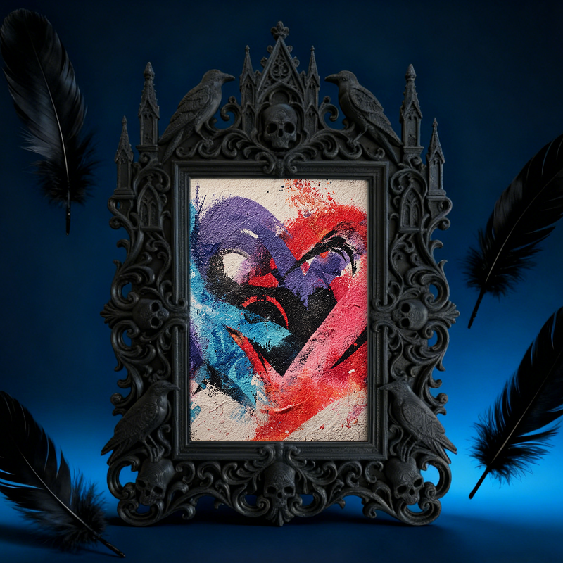 Bestseller Gothic Dark-style Photo Frame | Paranormal Investigation Office Decor, Photo Ornament, Wall/Table Dual-use, Waterproof Anti-fade 