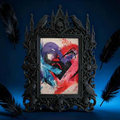 Bestseller Gothic Dark-style Photo Frame | Paranormal Investigation Office Decor, Photo Ornament, Wall/Table Dual-use, Waterproof Anti-fade 