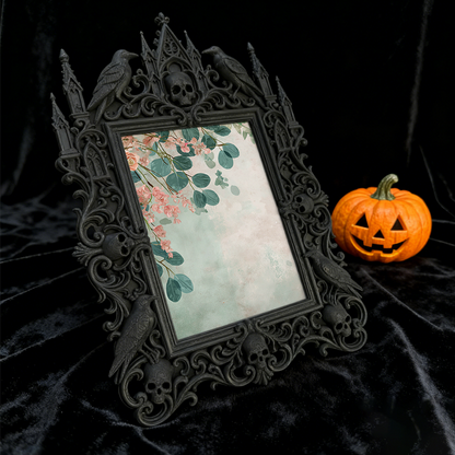Hot-selling Gothic Dark-style Photo Frame | Gothic Tattoo Studio Waiting Area Decor, Photo Ornament, Dual-use Display, Waterproof Shockproof