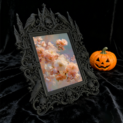 Popular Gothic Dark-style Photo Frame | Dark Fantasy Book Illustration Studio Decor, Photo Ornament, Wall/Table Dual-use, Waterproof Decorat