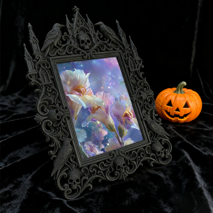 Bestseller Gothic Dark-style Photo Frame | Witchy Tarot Card Shop Window Decor, Photo Ornament, Wall/Table Dual-use, Waterproof Frosted Plas