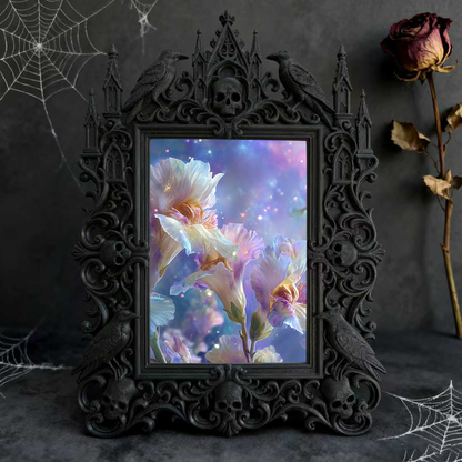 Bestseller Gothic Dark-style Photo Frame | Witchy Tarot Card Shop Window Decor, Photo Ornament, Wall/Table Dual-use, Waterproof Frosted Plas