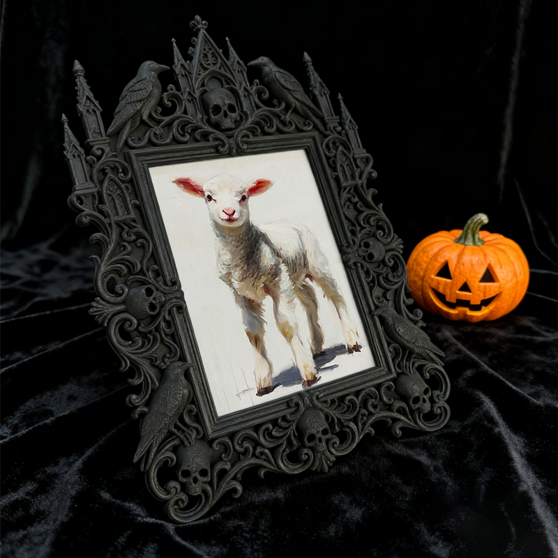 Top-rated Gothic Dark-style Photo Frame | Witchy Handmade Jewelry Pop-up Decor, Photo Ornament, Wall-mountable & Tabletop, Waterproof Light 