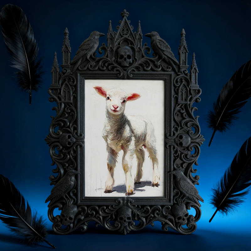 Top-rated Gothic Dark-style Photo Frame | Witchy Handmade Jewelry Pop-up Decor, Photo Ornament, Wall-mountable & Tabletop, Waterproof Light 