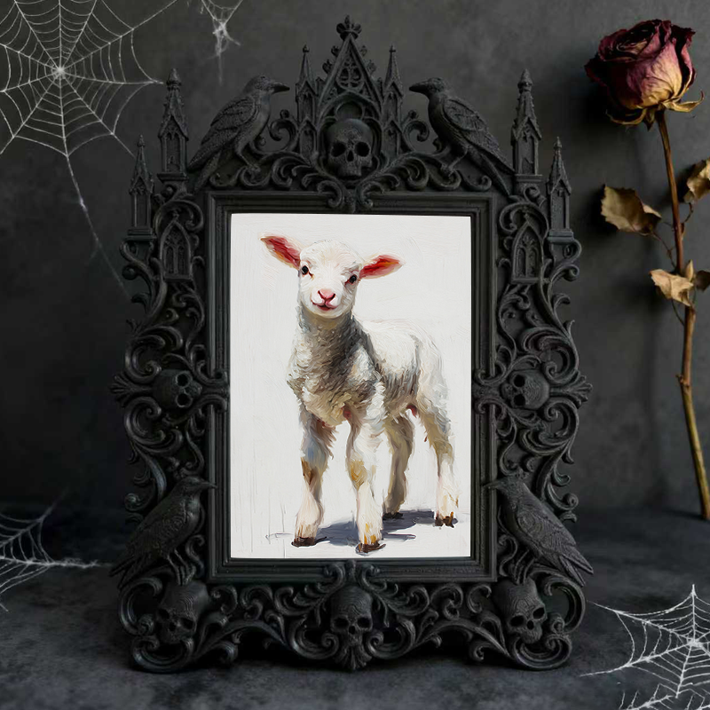 Top-rated Gothic Dark-style Photo Frame | Witchy Handmade Jewelry Pop-up Decor, Photo Ornament, Wall-mountable & Tabletop, Waterproof Light 