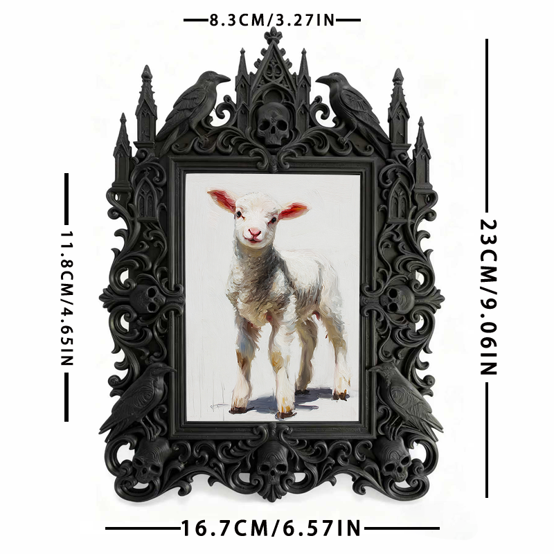 Top-rated Gothic Dark-style Photo Frame | Witchy Handmade Jewelry Pop-up Decor, Photo Ornament, Wall-mountable & Tabletop, Waterproof Light 