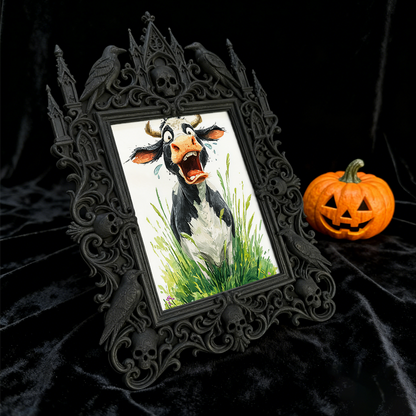 Luxury Gothic Dark-style Photo Frame | Gothic Prom Photo Booth Backdrop Decor, Photo Ornament, Dual-use Display, Waterproof Gorgeous Frame