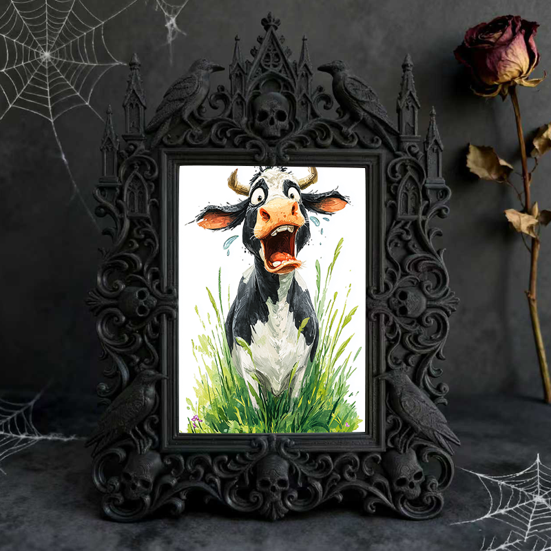 Luxury Gothic Dark-style Photo Frame | Gothic Prom Photo Booth Backdrop Decor, Photo Ornament, Dual-use Display, Waterproof Gorgeous Frame