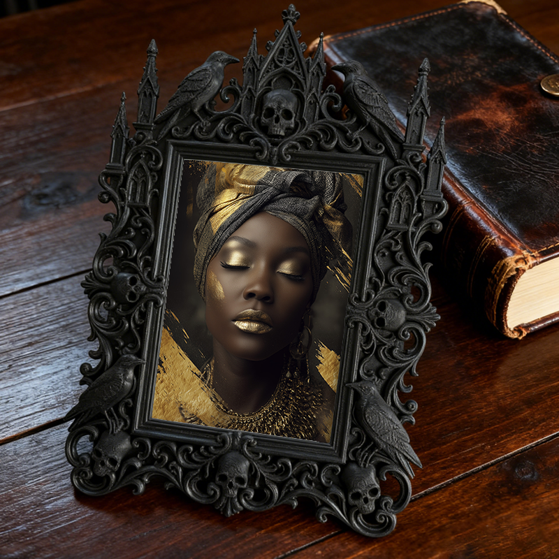Hot-selling Gothic Dark-style Photo Frame | Gothic Perfume Boutique Display Decor, Photo Ornament, Dual-use Display, Waterproof Fragrance-re