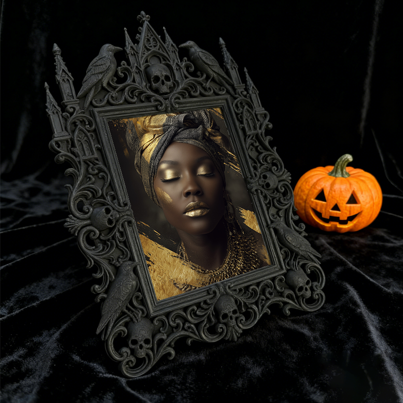 Hot-selling Gothic Dark-style Photo Frame | Gothic Perfume Boutique Display Decor, Photo Ornament, Dual-use Display, Waterproof Fragrance-re