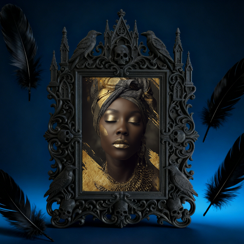 Hot-selling Gothic Dark-style Photo Frame | Gothic Perfume Boutique Display Decor, Photo Ornament, Dual-use Display, Waterproof Fragrance-re