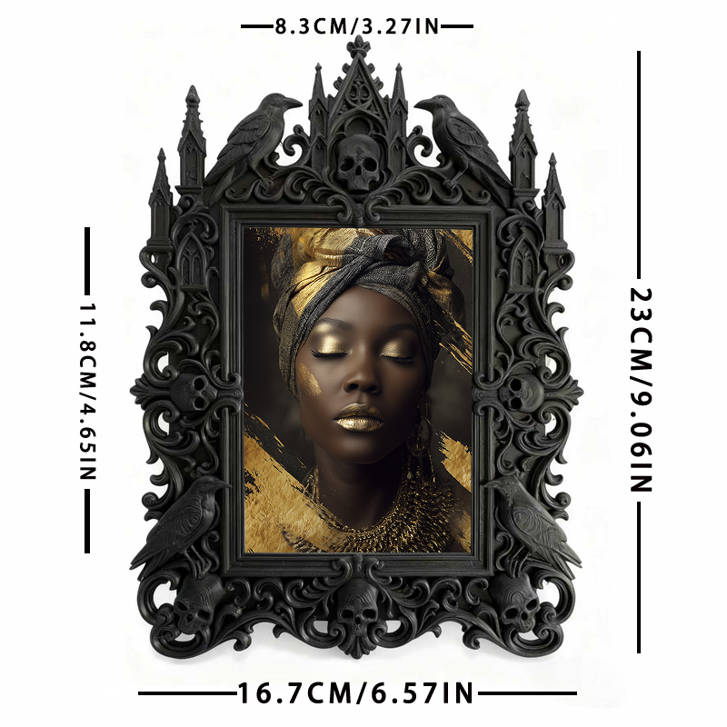 Hot-selling Gothic Dark-style Photo Frame | Gothic Perfume Boutique Display Decor, Photo Ornament, Dual-use Display, Waterproof Fragrance-re