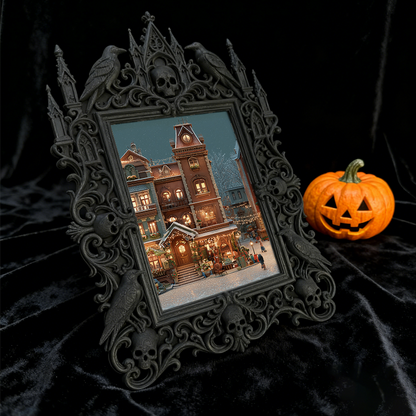 Popular Gothic Dark-style Photo Frame | Dark Fantasy RPG Game Master Desk Decor, Photo Ornament, Wall/Table Dual-use, Waterproof Game Frame