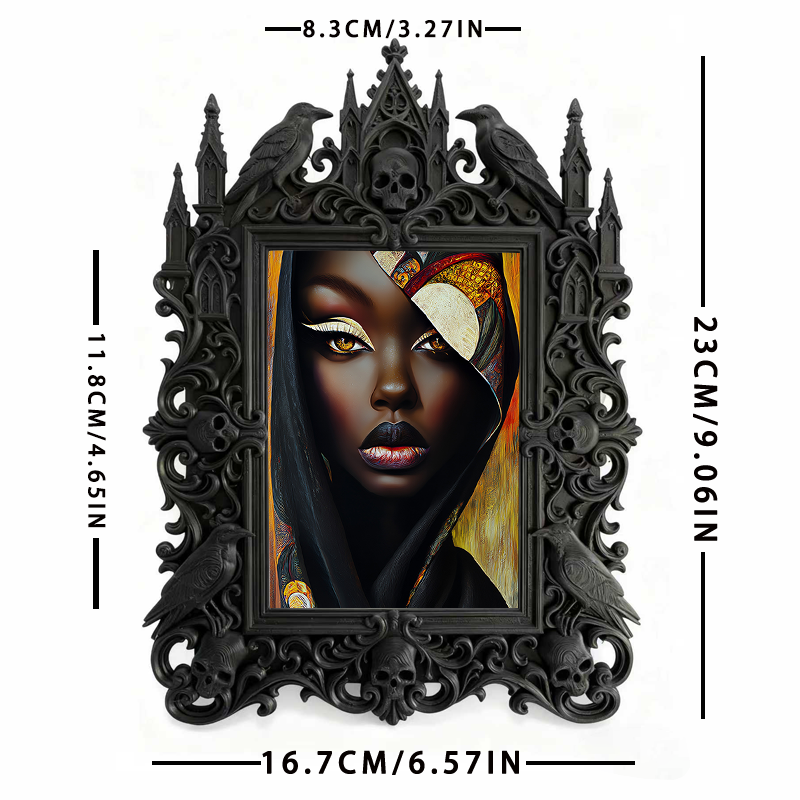 Luxury Gothic Dark-style Photo Frame | Gothic Themed Pop-up Bar Wall Decor, Photo Ornament, Dual-use Display, Waterproof Bar-style Plastic F