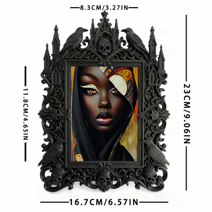 Luxury Gothic Dark-style Photo Frame | Gothic Themed Pop-up Bar Wall Decor, Photo Ornament, Dual-use Display, Waterproof Bar-style Plastic F