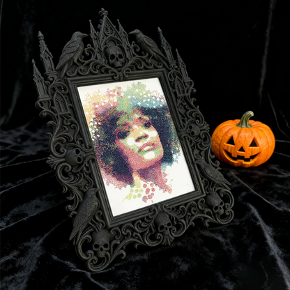 Top-rated Gothic Dark-style Photo Frame | Vampire-themed Bar Wall Decor, Photo Ornament, Dual-use Display, Waterproof Durable Plastic Frame