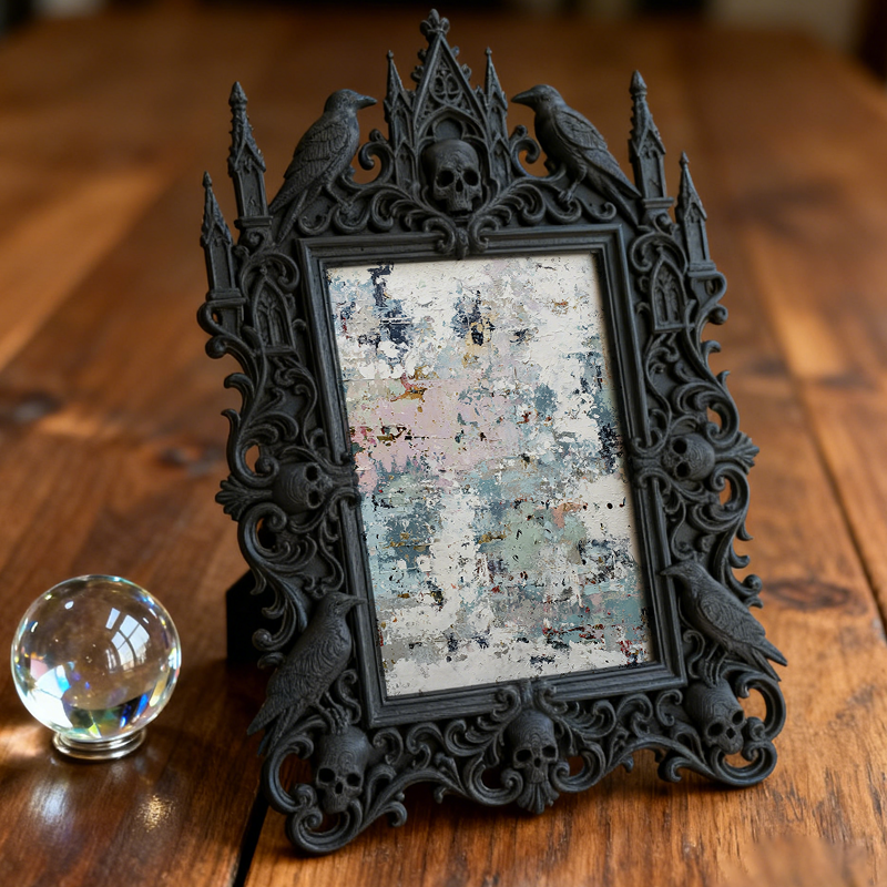 Hot-selling Gothic Dark-style Photo Frame | Werewolf Board Game Room Decor, Photo Ornament, Wall/Table Dual-use, Waterproof Shockproof Frame
