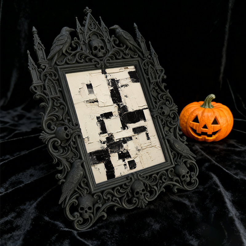 Premium Gothic Dark-style Photo Frame | Ghost Hunting Gear Shop Decor, Photo Ornament, Wall-mountable & Tabletop, Waterproof Portable Frame