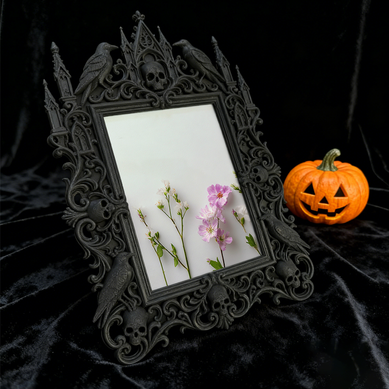 Bestseller Gothic Dark-style Photo Frame | Gothic Hair Salon Waiting Area Decor, Photo Ornament, Wall-mountable & Tabletop, Waterproof Stain