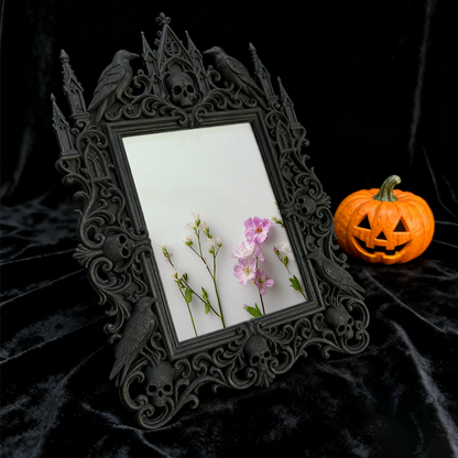 Bestseller Gothic Dark-style Photo Frame | Gothic Hair Salon Waiting Area Decor, Photo Ornament, Wall-mountable & Tabletop, Waterproof Stain
