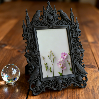 Bestseller Gothic Dark-style Photo Frame | Gothic Hair Salon Waiting Area Decor, Photo Ornament, Wall-mountable & Tabletop, Waterproof Stain