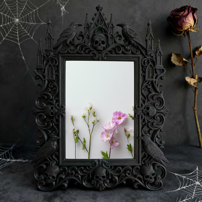 Bestseller Gothic Dark-style Photo Frame | Gothic Hair Salon Waiting Area Decor, Photo Ornament, Wall-mountable & Tabletop, Waterproof Stain