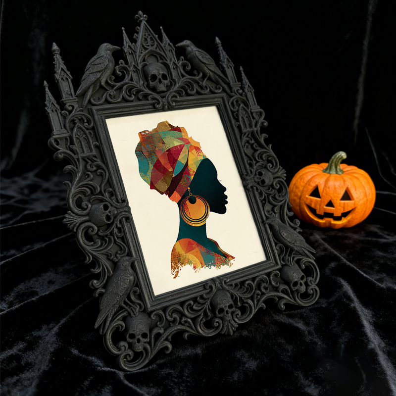 Popular Gothic Dark-style Photo Frame | Dark Fantasy Art Print Shop Decor, Photo Ornament, Wall/Table Dual-use, Waterproof Artistic Frame