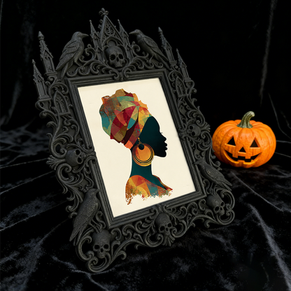 Popular Gothic Dark-style Photo Frame | Dark Fantasy Art Print Shop Decor, Photo Ornament, Wall/Table Dual-use, Waterproof Artistic Frame