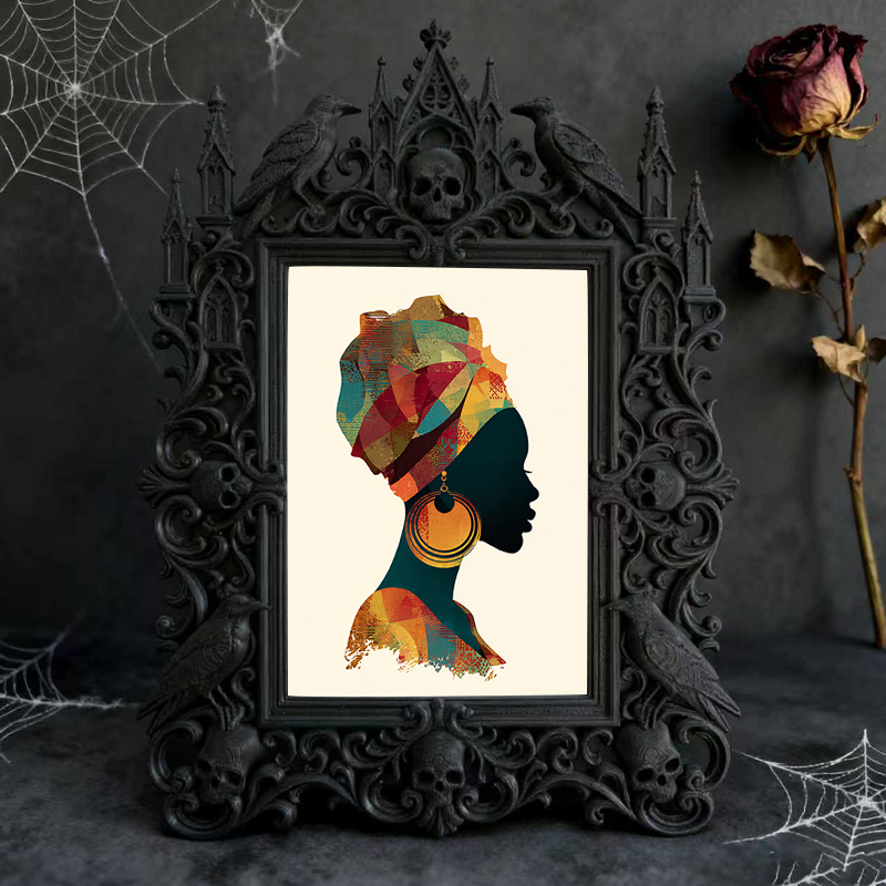 Popular Gothic Dark-style Photo Frame | Dark Fantasy Art Print Shop Decor, Photo Ornament, Wall/Table Dual-use, Waterproof Artistic Frame