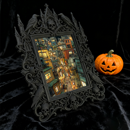 Hot-selling Gothic Dark-style Photo Frame | Gothic Themed Laundromat Decor, Photo Ornament, Wall/Table Dual-use, Waterproof Durable Frame