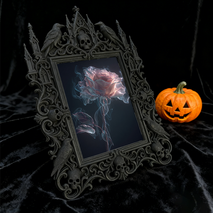 Popular Gothic Dark-style Photo Frame | Ghost Tour Souvenir Shop Decor, Photo Ornament, Wall/Table Dual-use, Waterproof Compact Frame