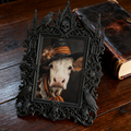 Top-rated Gothic Dark-style Photo Frame | Dark Fairy Tale Wedding Decor, Photo Ornament, Dual-use Display, Waterproof Romantic Plastic Frame