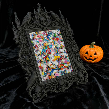 Bestseller Gothic Dark-style Photo Frame | Witchy Herb Garden Shed Decor, Photo Ornament, Wall-mountable & Tabletop, Waterproof Weatherproof