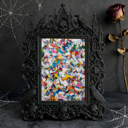 Bestseller Gothic Dark-style Photo Frame | Witchy Herb Garden Shed Decor, Photo Ornament, Wall-mountable & Tabletop, Waterproof Weatherproof