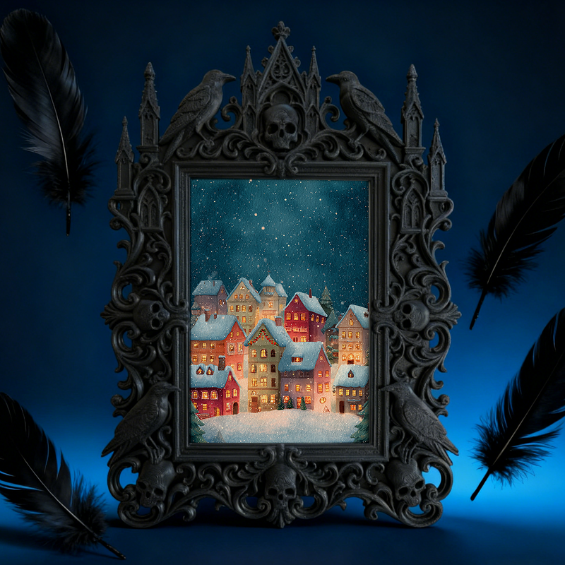Hot-selling Gothic Dark-style Photo Frame | Gothic Comic Book Store Decor, Photo Ornament, Wall/Table Dual-use, Waterproof Collectible Frame