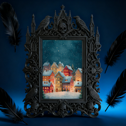 Hot-selling Gothic Dark-style Photo Frame | Gothic Comic Book Store Decor, Photo Ornament, Wall/Table Dual-use, Waterproof Collectible Frame