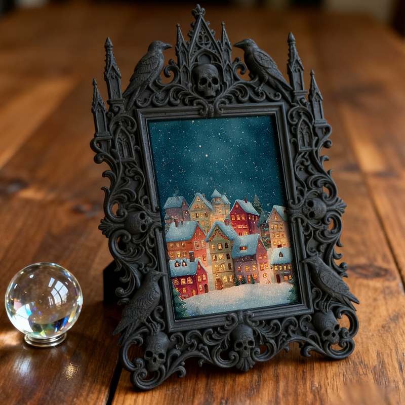 Hot-selling Gothic Dark-style Photo Frame | Gothic Comic Book Store Decor, Photo Ornament, Wall/Table Dual-use, Waterproof Collectible Frame