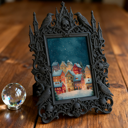 Hot-selling Gothic Dark-style Photo Frame | Gothic Comic Book Store Decor, Photo Ornament, Wall/Table Dual-use, Waterproof Collectible Frame
