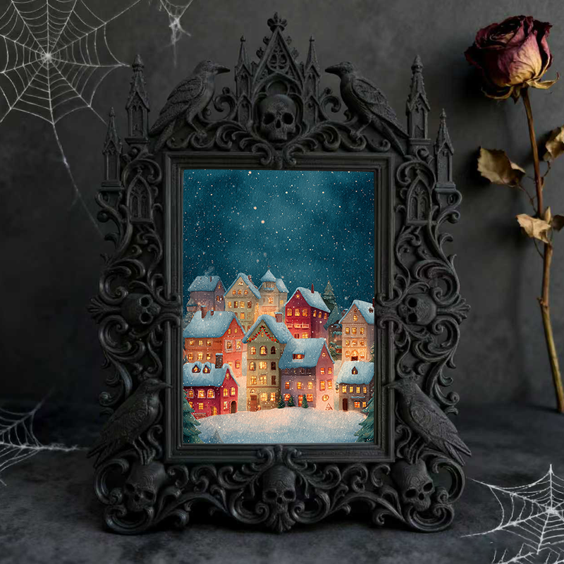 Hot-selling Gothic Dark-style Photo Frame | Gothic Comic Book Store Decor, Photo Ornament, Wall/Table Dual-use, Waterproof Collectible Frame