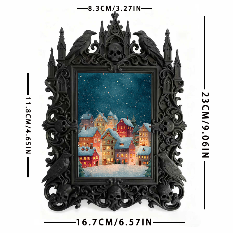 Hot-selling Gothic Dark-style Photo Frame | Gothic Comic Book Store Decor, Photo Ornament, Wall/Table Dual-use, Waterproof Collectible Frame